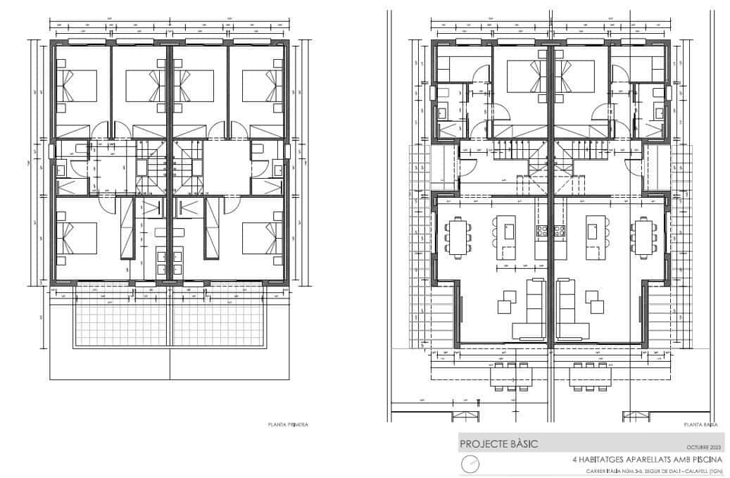 4 sypialnia Dom blizniak na sprzedaż w Segur de Calafell z basenem - 445 000 € (Ref: 9008590)