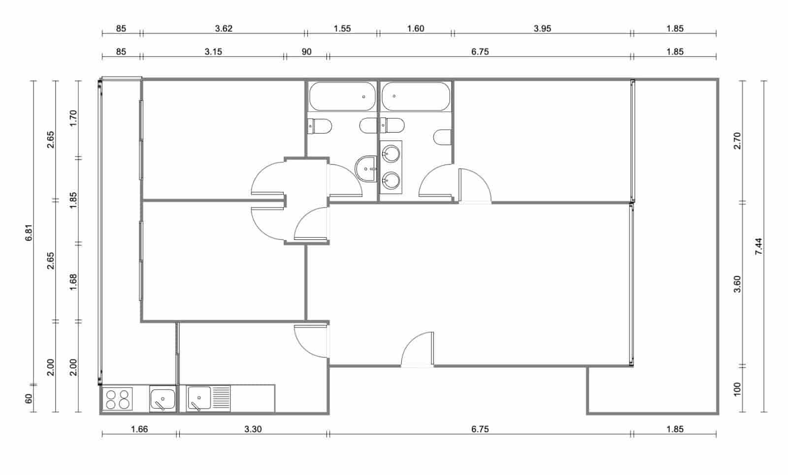 3 makuuhuone Asunto myytävänä paikassa Calafell - 370 000 € (Ref: 9330729)