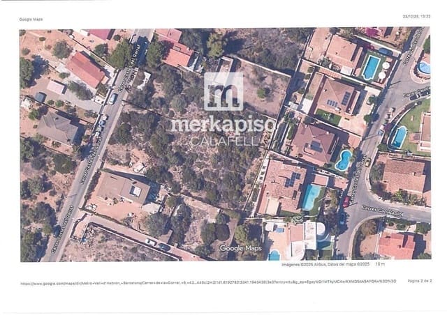 Byggetomt til salgs i Segur de Calafell, Calafell - € 64 000 (Ref: 9486936)