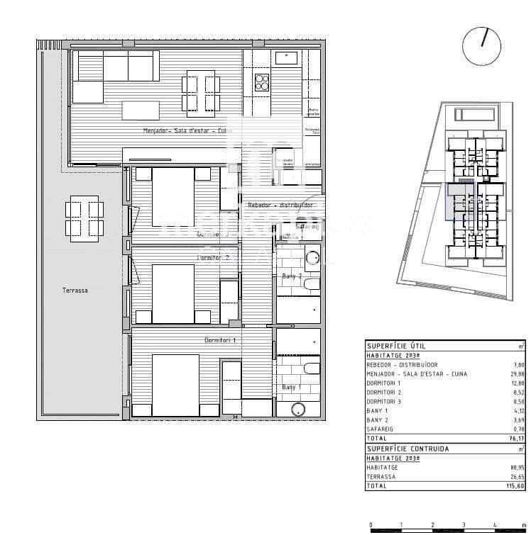 3 sypialnia Mieszkanie na sprzedaż w Cunit z basenem - 325 420 € (Ref: 9506717)