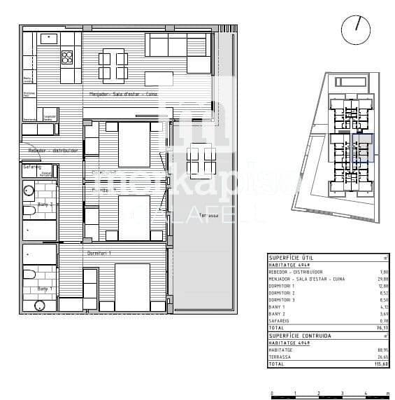 3 sypialnia Penthouse na sprzedaż w Cunit z basenem - 342 889 € (Ref: 9506718)