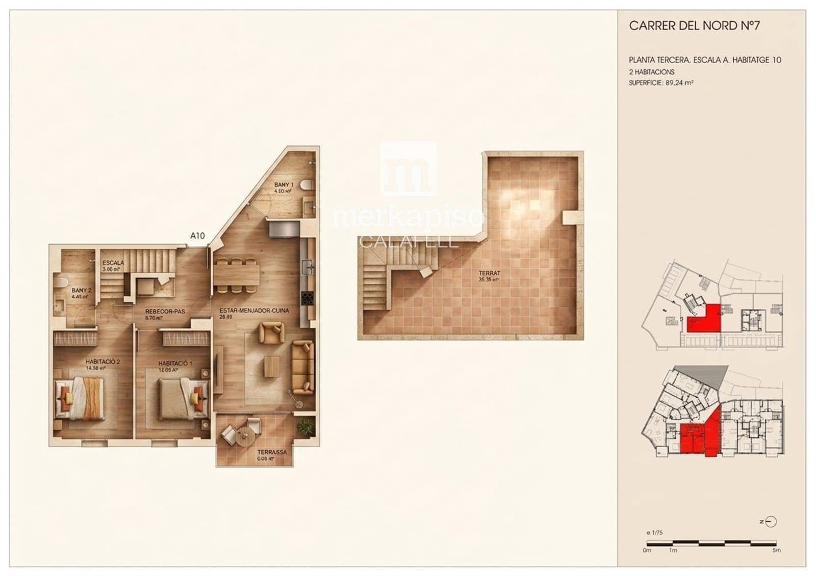 2 bedroom Flat for sale in Torredembarra - € 280,000 (Ref: 9535019)