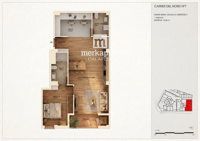 1 soverom Leilighet til salgs i Torredembarra - € 210 000 (Ref: 9535023)