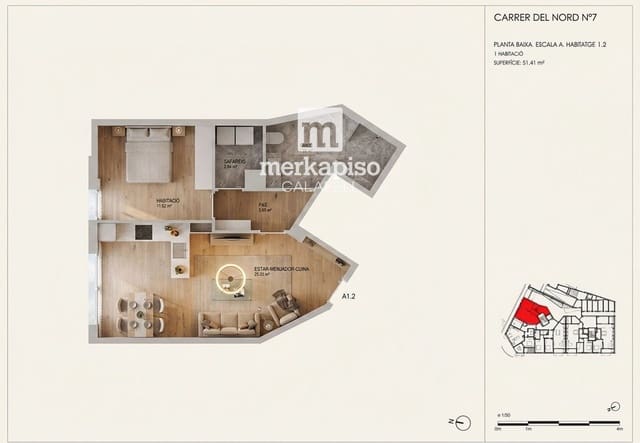 1 soverom Leilighet til salgs i Torredembarra - € 170 000 (Ref: 9626619)