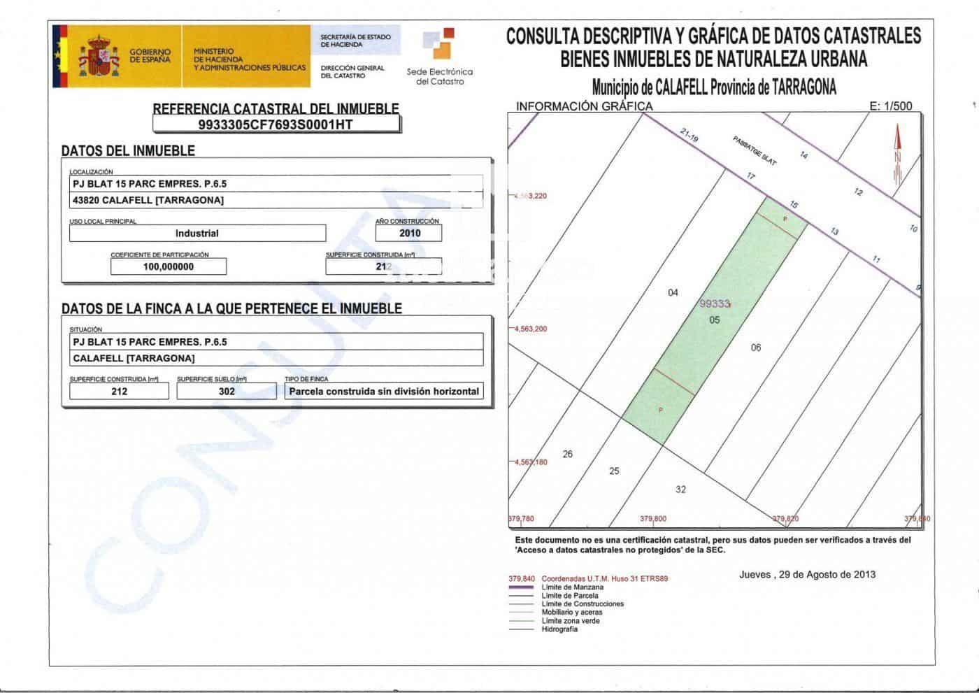 Kaupallinen myytävänä paikassa Calafell - 180 000 € (Ref: 9626646)