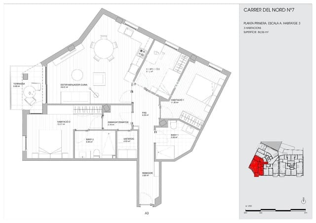 3 Zimmer Wohnung zu verkaufen in Torredembarra - 250.000 € (Ref: 9722693)