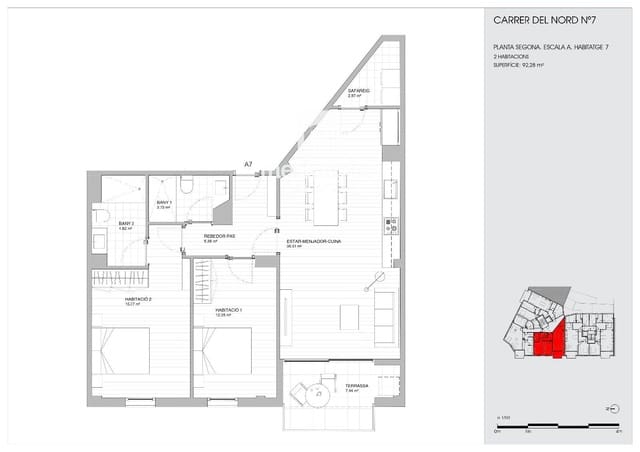 2 quarto Apartamento para venda em Torredembarra - 250 000 € (Ref: 9723542)