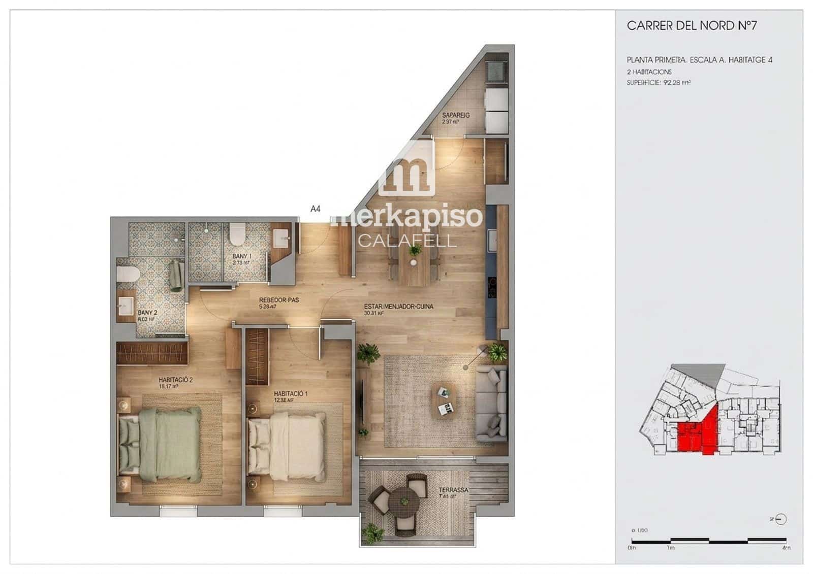 2 bedroom Flat for sale in Torredembarra - € 250,000 (Ref: 9723544)