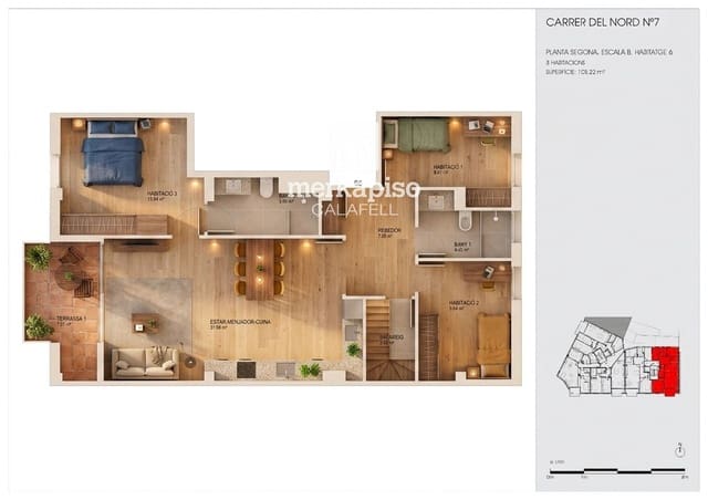 3 soverom Leilighet til salgs i Torredembarra - € 295 000 (Ref: 9731343)