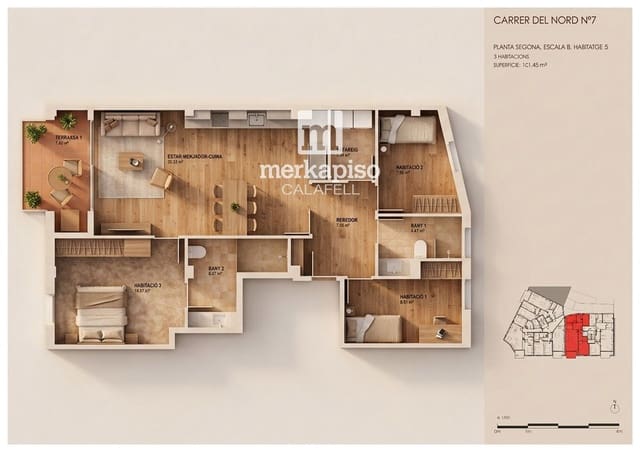 3 soverom Leilighet til salgs i Torredembarra - € 290 000 (Ref: 9731344)