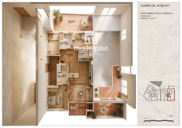 3 soveværelse Lejlighed til salg i Torredembarra - € 295.000 (Ref: 9731345)