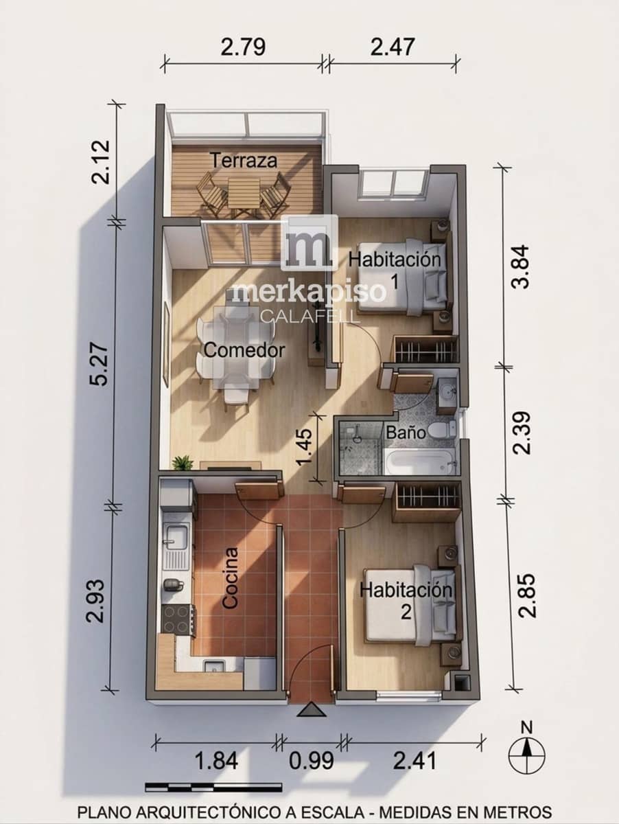 2 makuuhuone Asunto myytävänä paikassa Torredembarra mukana uima-altaan - 165 000 € (Ref: 9908852)