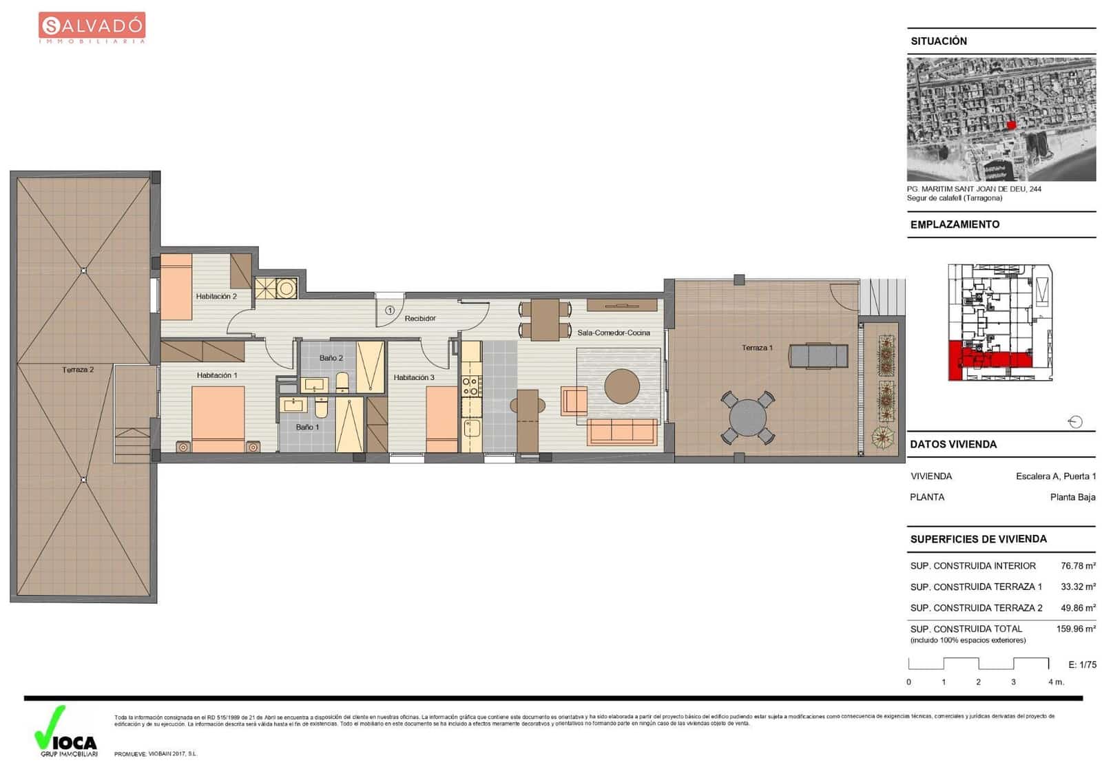3 chambre Appartement à vendre à Segur de Calafell avec piscine garage - 295 000 € (Ref: 9296882)