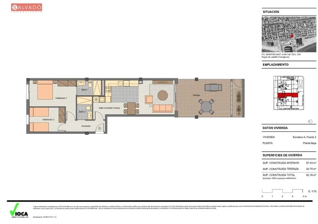 3 chambre Appartement à vendre à Segur de Calafell, Calafell avec piscine garage - 295 000 € (Ref: 9296882)