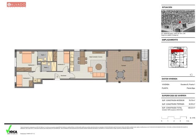 3 chambre Appartement à vendre à Segur de Calafell, Calafell avec piscine garage - 295 000 € (Ref: 9296882)