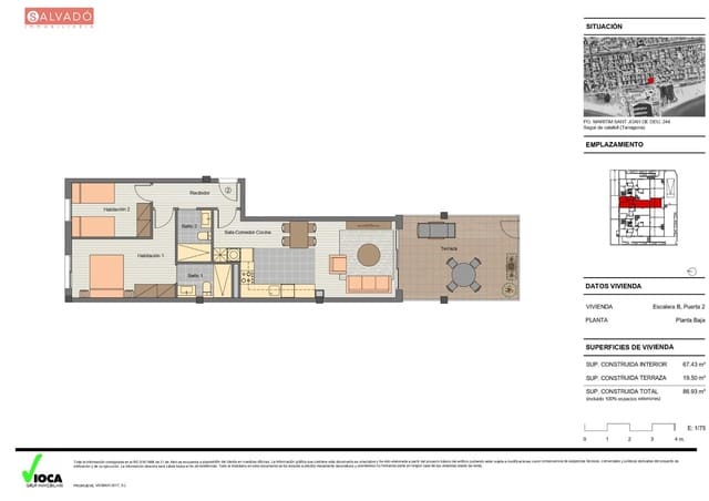 3 chambre Appartement à vendre à Segur de Calafell, Calafell avec piscine garage - 295 000 € (Ref: 9296882)