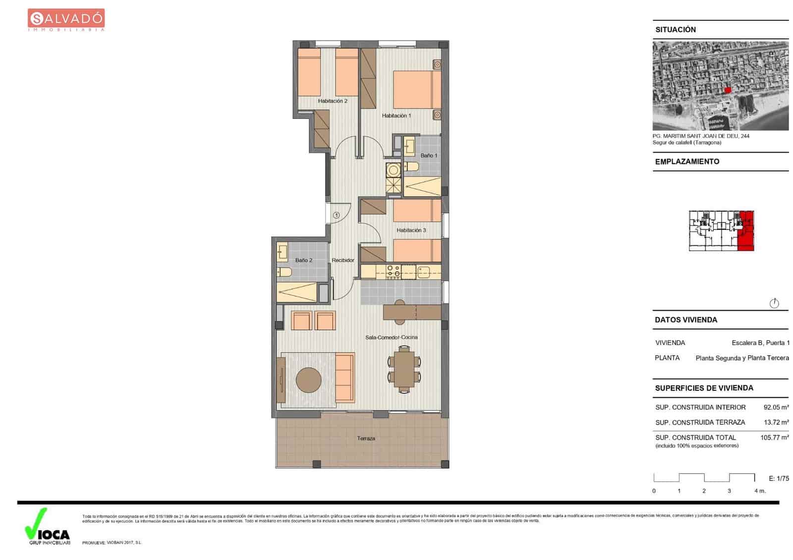 3 chambre Appartement à vendre à Segur de Calafell avec piscine garage - 295 000 € (Ref: 9296882)