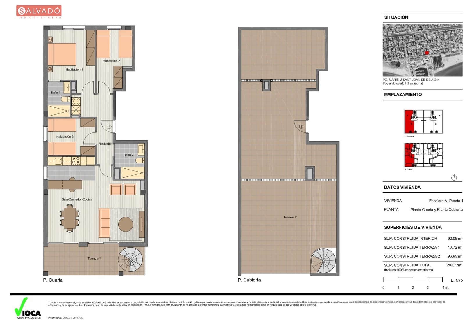 3 chambre Appartement à vendre à Segur de Calafell avec piscine garage - 295 000 € (Ref: 9296882)