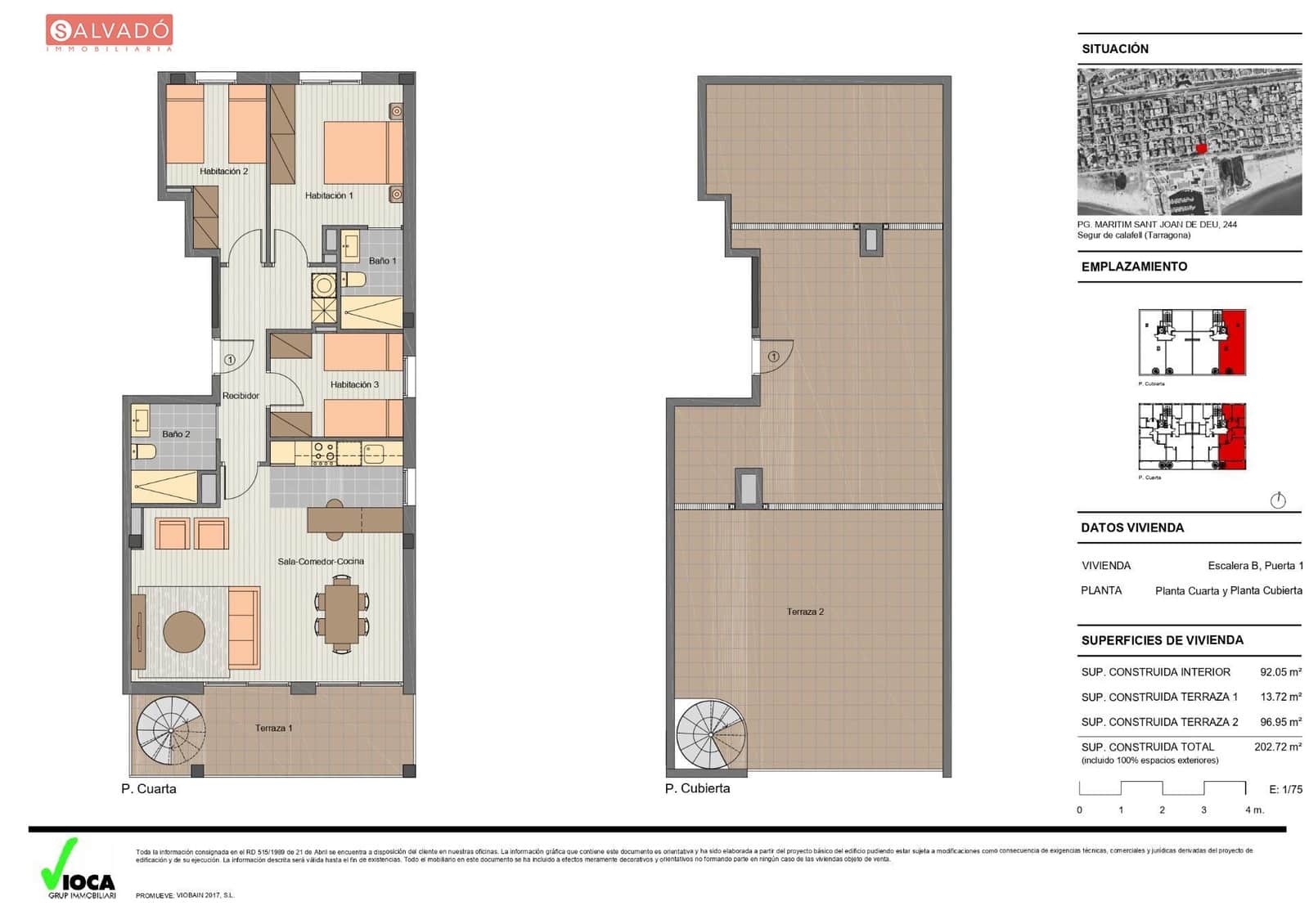 3 chambre Appartement à vendre à Segur de Calafell avec piscine garage - 295 000 € (Ref: 9296882)