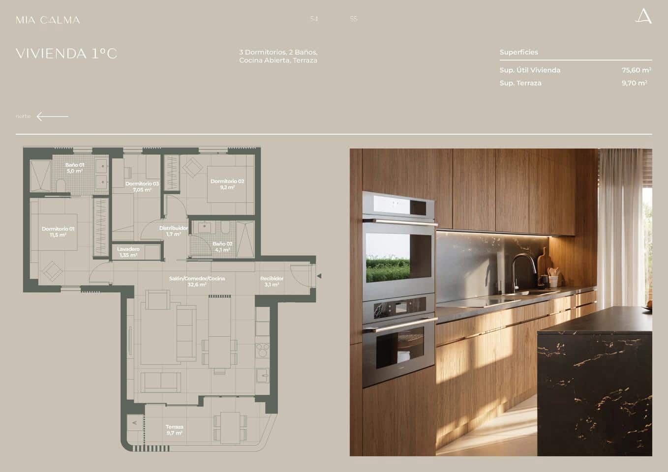 3 camera da letto Appartamento in vendita in Cunit - 469.000 € (Rif: 9765185)