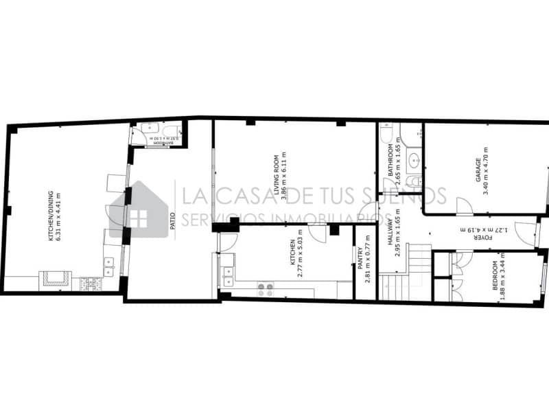5 bedroom Townhouse for sale in Sax with garage - € 237,000 (Ref: 9847459)
