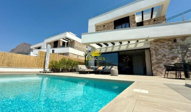 3 makuuhuone Huvila vuokrattavana paikassa Balcón de Finestrat - Terra Marina, Finestrat mukana uima-altaan 
autotalli - 3 500 € (Ref: 10043503)