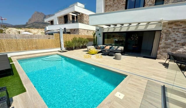 3 makuuhuone Huvila vuokrattavana paikassa Balcón de Finestrat - Terra Marina, Finestrat mukana uima-altaan 
autotalli - 3 500 € (Ref: 10043503)