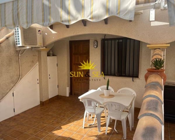 2 slaapkamer Villa te huur in Los Narejos - Punta Calera, Los Alcázares met garage - € 500 (Ref: 9138494)