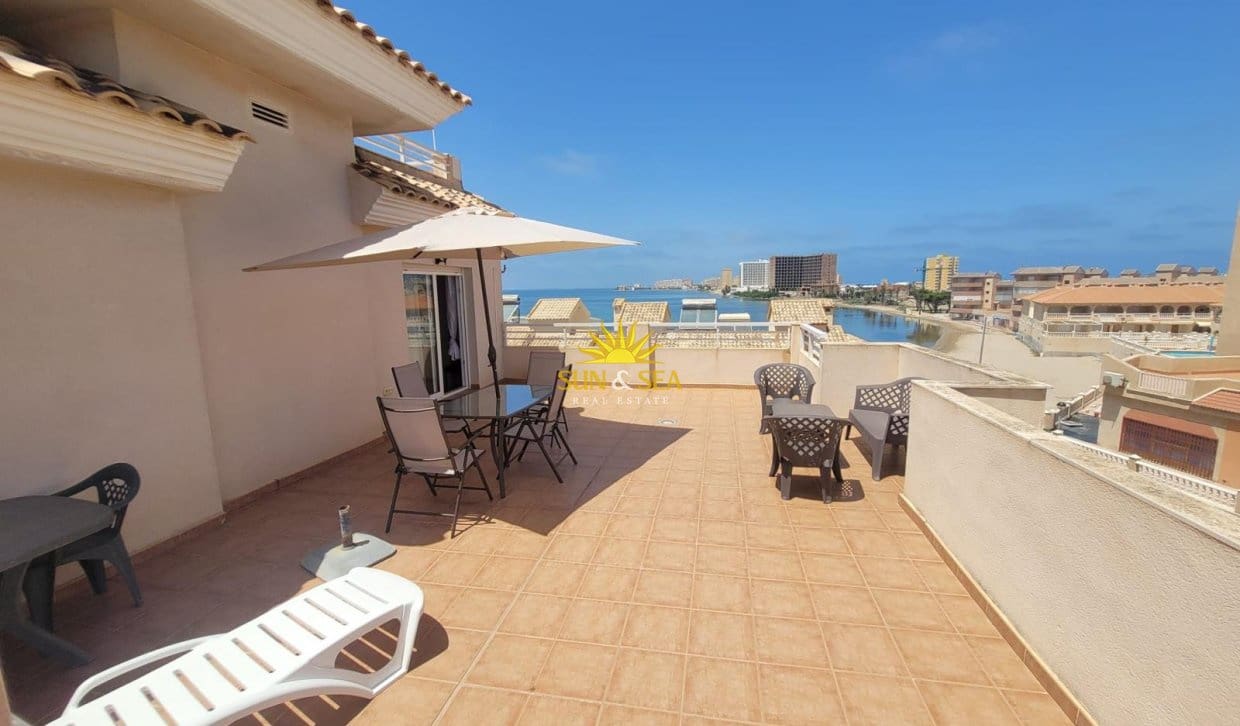 2 bedroom Penthouse for holiday rental in La Manga del Mar Menor with pool garage - € 700 (Ref: 9874386)