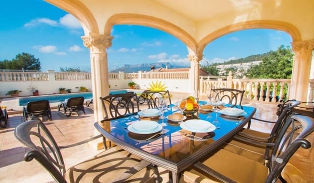 4 soverom Villa til leie i Cometa - Carrió, Calpe / Calp med svømmebasseng garasje - € 3 500 (Ref: 9965697)