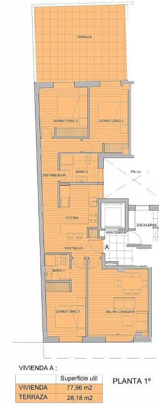 3 soveværelse Lejlighed til salg i Ribeira - € 177.200 (Ref: 9132685)