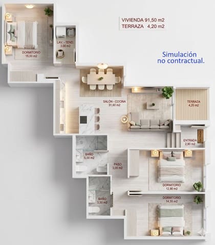 3 chambre Appartement à vendre à Boiro - 190 000 € (Ref: 9436938)