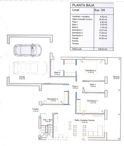 3 quarto Casa em Banda para venda em Boiro com garagem - 460 000 € (Ref: 9470287)