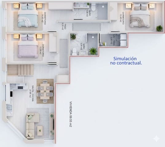 3 chambre Appartement à vendre à Boiro - 190 000 € (Ref: 9830863)