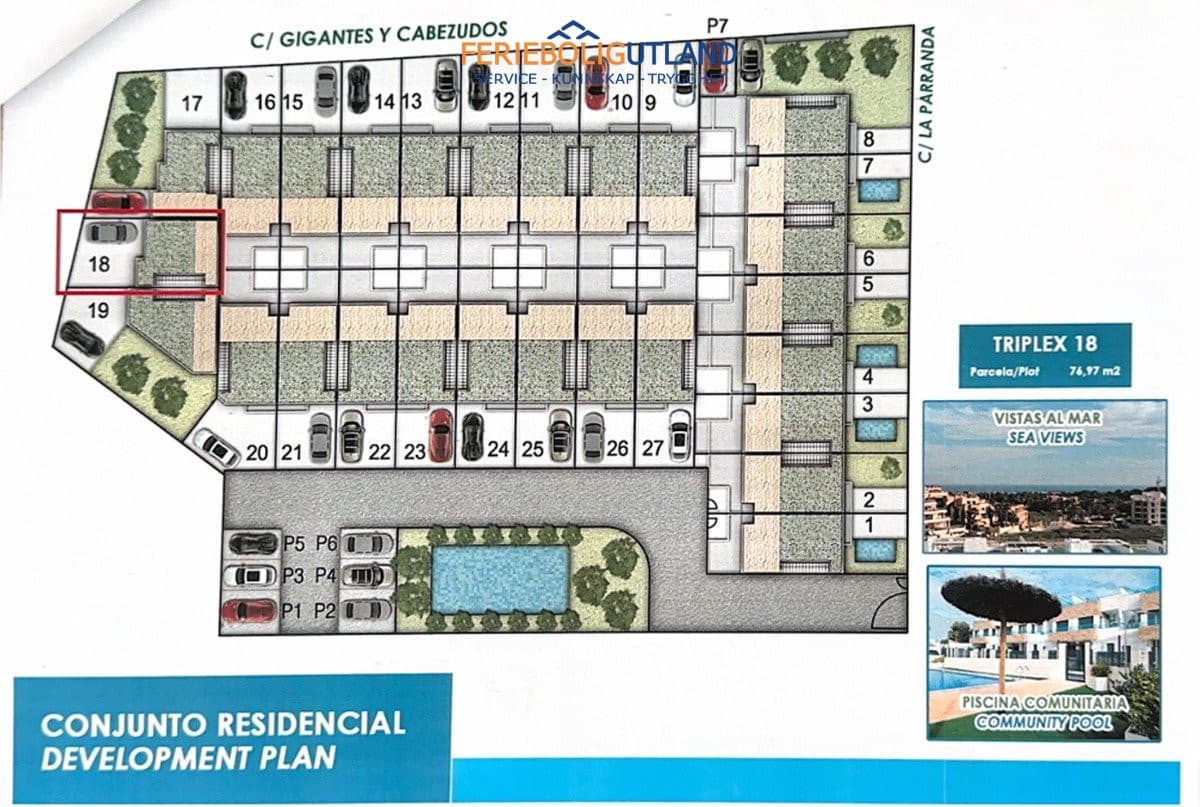 3 soverom Hus til salgs i Villamartin med svømmebasseng garasje - € 325 000 (Ref: 10001085)