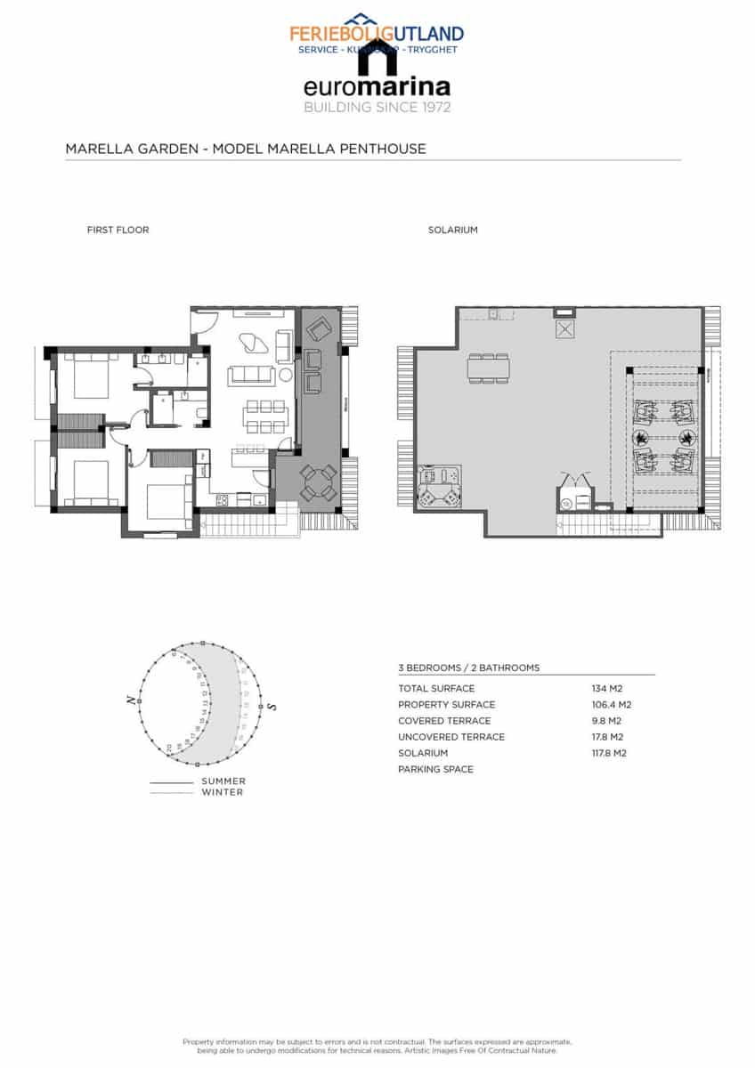 3 soverom Penthouse til salgs i Ciudad Quesada med svømmebasseng garasje - € 444 500 (Ref: 10006873)