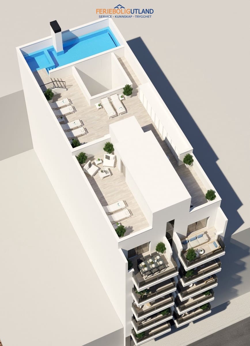 3 soverom Leilighet til salgs i Torrevieja med svømmebasseng - € 309 000 (Ref: 10006894)