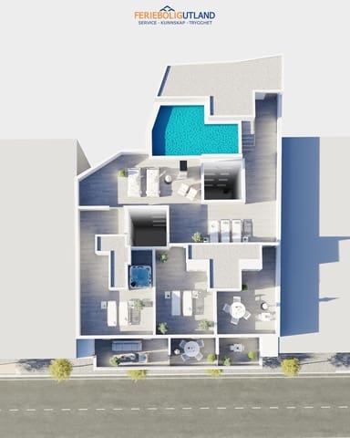 3 soverom Penthouse til salgs i Centro - Muelle Pesquero, Torrevieja med svømmebasseng garasje - € 469 000 (Ref: 10006901)