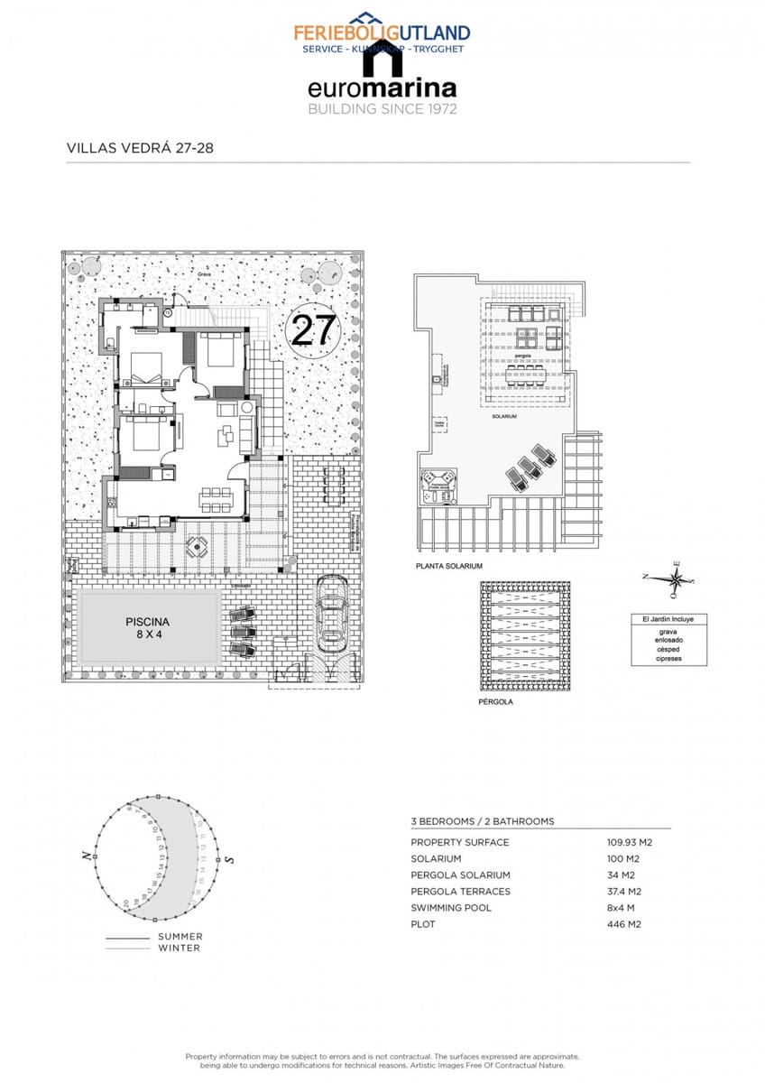 3 slaapkamer Villa te koop in Ciudad Quesada met zwembad garage - € 598.980 (Ref: 10007007)