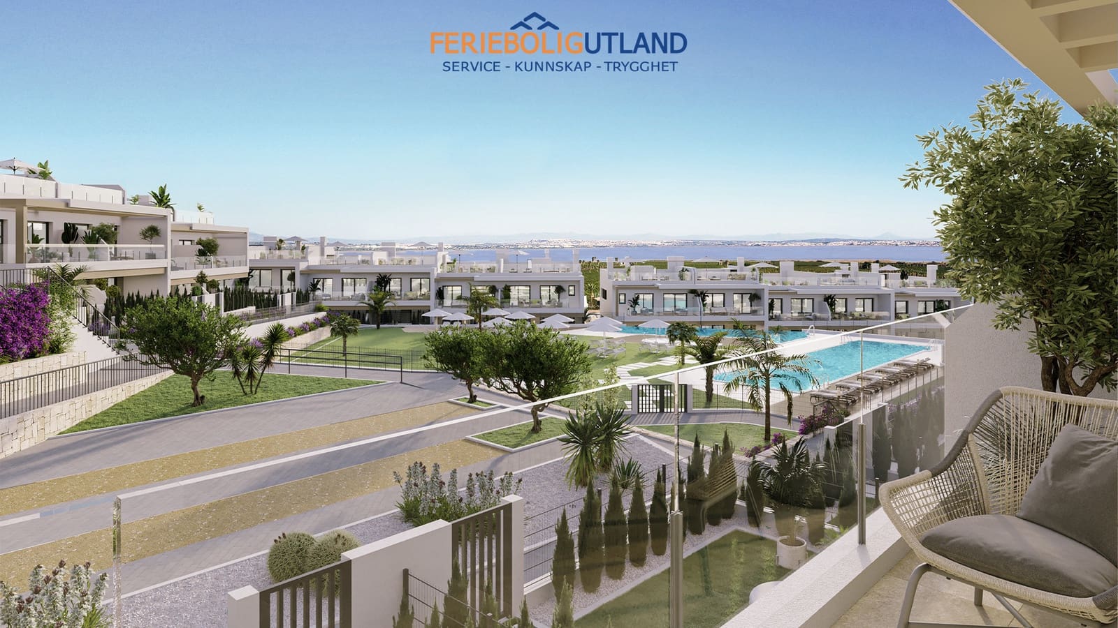 Bungalow de 3 habitaciones en Los Balcones en venta con piscina garaje - 386.000 € (Ref: 10007048)