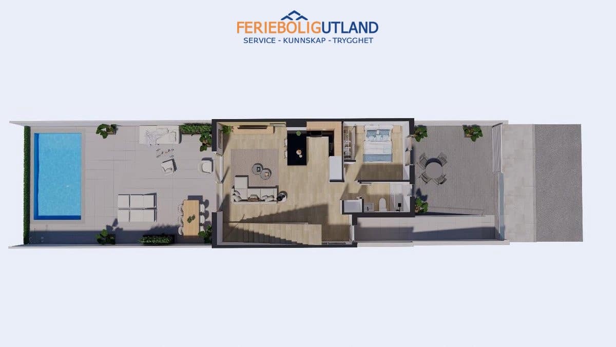 3 Zimmer Doppelhaus zu verkaufen in Los Alcazares mit Pool Garage - 382.000 € (Ref: 10007051)