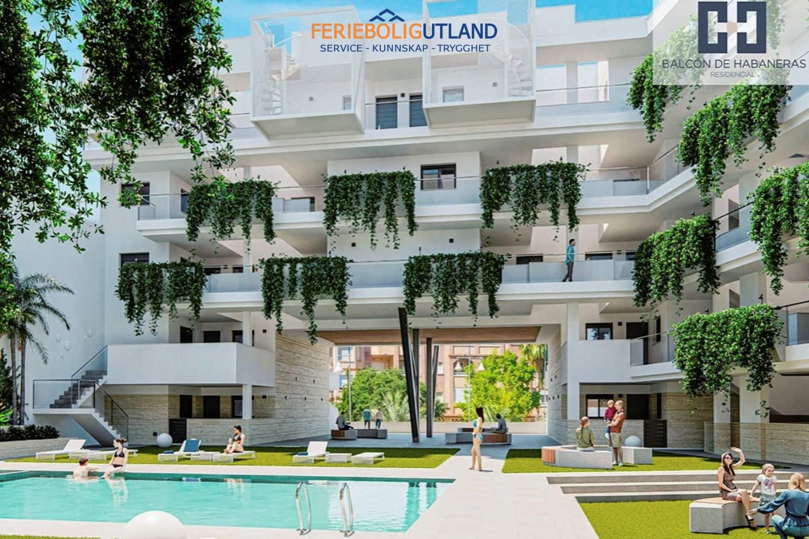 2 soveværelse Lejlighed til salg i Torrevieja med swimmingpool garage - € 315.000 (Ref: 10007080)
