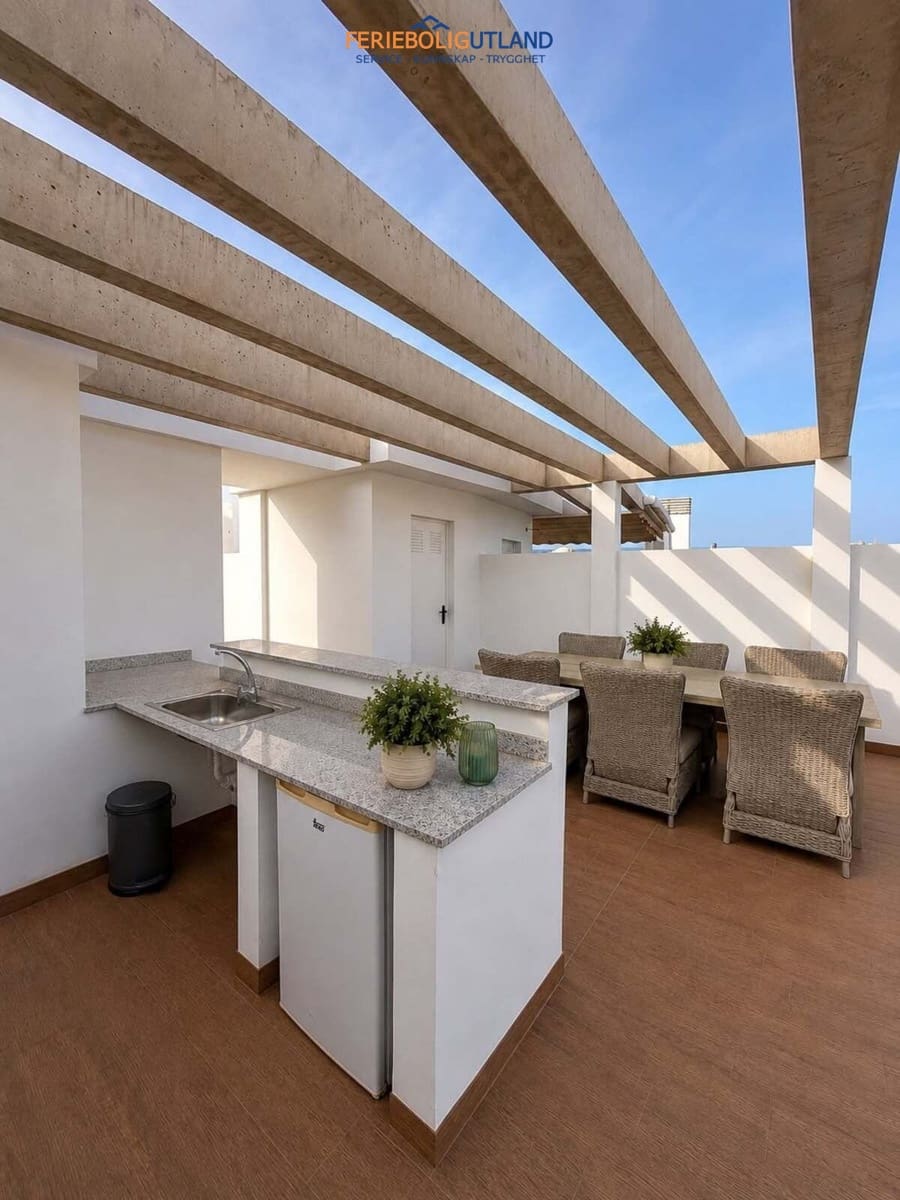 2 sypialnia Penthouse na sprzedaż w Orihuela Costa z basenem garażem - 589 900 € (Ref: 10042011)