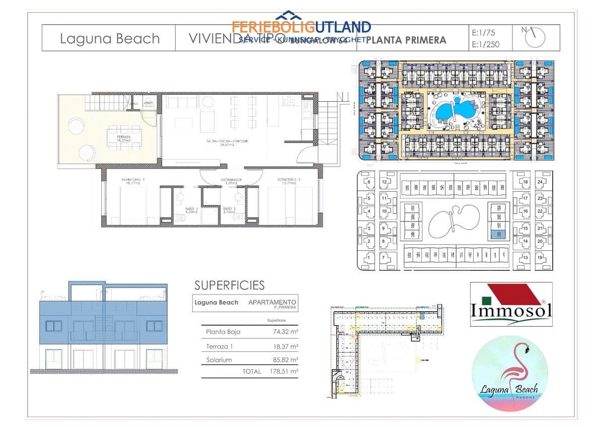 2 soverom Penthouse til salgs i Torrevieja med svømmebasseng garasje - € 295 000 (Ref: 10095713)