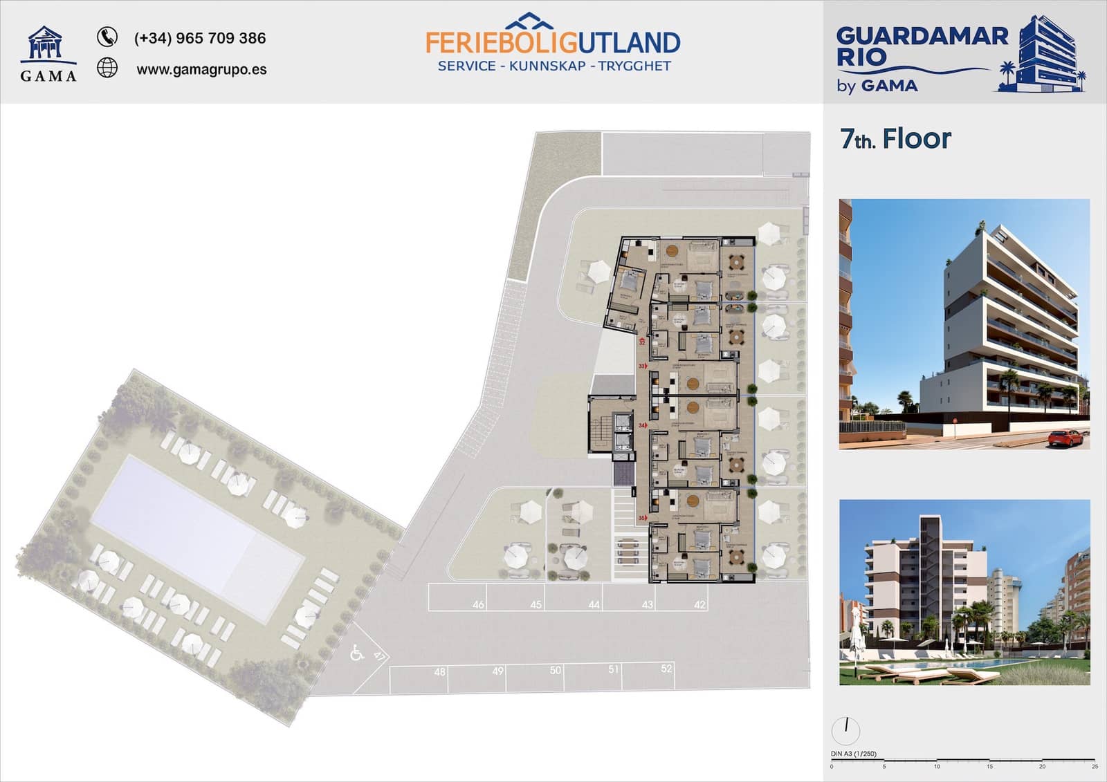 3 sovrum Takvåning till salu i Guardamar del Segura med pool garage - 499 000 € (Ref: 10170238)