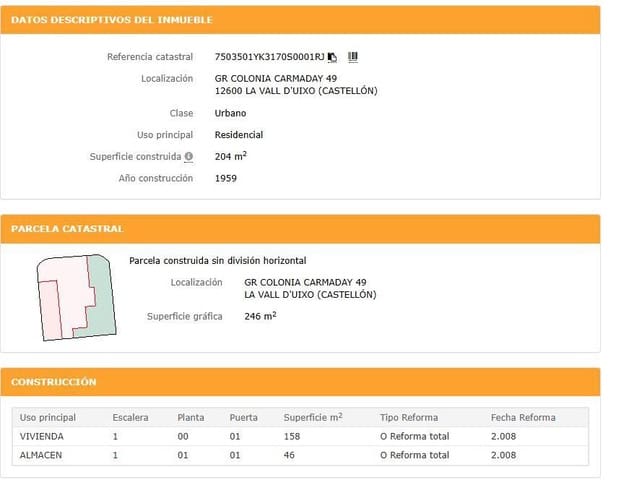 3 soverom Villa til salgs i La Vall d'Uixó - € 137 500 (Ref: 9427609)