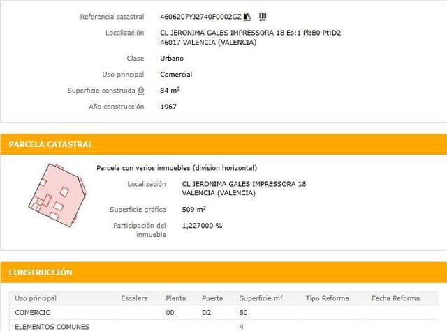 1 Zimmer Firma/Unternehmen zu verkaufen in L'Hort de Senabre, València Stadt - 138.900 € (Ref: 9427655)