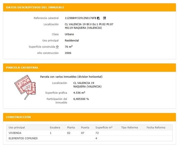 3 makuuhuone Asunto myytävänä paikassa Náquera mukana 
autotalli - 155 500 € (Ref: 9427669)