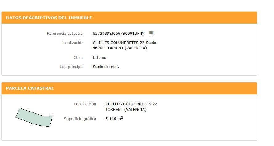 Rakentamaton maa myytävänä paikassa Torrent - 204 000 € (Ref: 9427695)