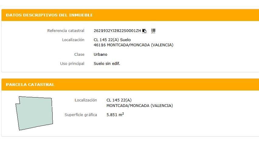 Landgrundstück zu verkaufen in Moncada - 249.000 € (Ref: 9427745)